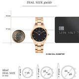 Daniel Wellington watch dial size guide