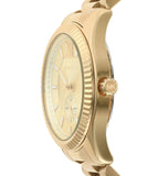 Michael Kors Lexington Quartz Gold Dial Gold Steel Strap Watch For Men - MK8947