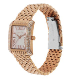 Michael Kors Emery Three-Hand White Dial Rose Gold Steel Strap Watch for Women - MK4743