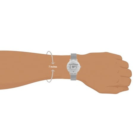 Guess Iconic Quartz Silver Dial Silver Mesh Bracelet Watch For Women - GW0527L1