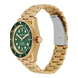 Michael Kors Maritime Analog Green Dial Gold Steel Strap Watch for Men - MK9162