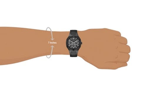 Guess Duke Glitz Crystals Black Dial Black Steel Strap Watch For Men - GW0576G3