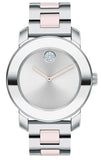 Movado Bold Silver Dial Two Tone Steel Strap Watch for Women - 3600702