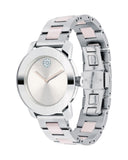 Movado Bold Silver Dial Two Tone Steel Strap Watch for Women - 3600702