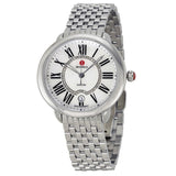 Michele Serein Mother of Pearl Dial Silver Steel Strap Watch for Women - MWW21B000009