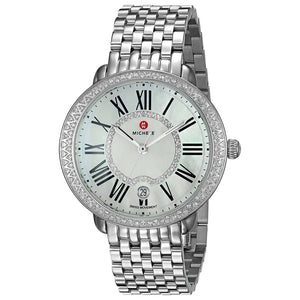 Michele Serein Silver Dial Silver Steel Strap Watch for Women - MWW21B000030