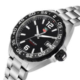 Tag Heuer Formula 1 Quartz 41mm Black Dial Silver Steel Strap Watch for Men - WAZ1110.BA0875