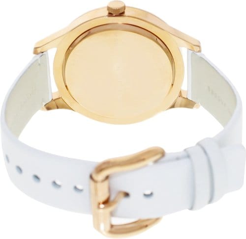 Marc Jacobs Blade White Dial White Leather Strap Watch for Women - MBM1201