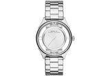 Marc Jacobs Tether Transparent Silver Dial Stainless Steel Strap Watch for Women - MBM3412