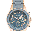 Marc Jacobs Rock Chronograph Grey Dial Grey Stainless Steel Strap Watch for Women - MBM2550