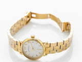 Marc Jacobs Baker White Dial Gold Stainless Steel Watch for Women - MBM3247