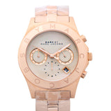 Marc Jacobs Blade White Dial Rose Gold Stainless Steel Watch for Women - MBM8637