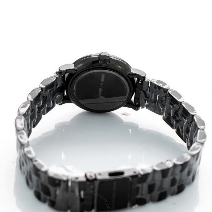 Marc Jacobs Marc Black Dial Black Steel Strap Watch for Women - MBM8673