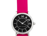 Marc Jacobs Roxy Black Dial Pink Leather Strap Watch for Women - MJ1540