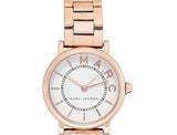 Marc Jacobs Roxy White Dial Rose Gold Steel Strap Watch for Women - MJ3527