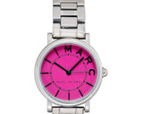 Marc Jacobs Roxy Fuchsia Dial Silver Steel Strap Watch for Women - MJ3528