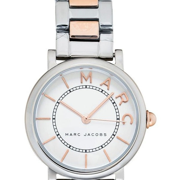 Marc Jacobs Roxy Silver Dial Two Tone Steel Strap Watch for Women - MJ3551