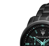 Maserati Successo Aqua Edition Black Dial Stainless Steel Strap Watch For Men - R8873644003