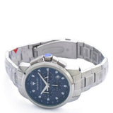 Maserati Successo Chronograph Blue Dial Silver Steel Strap Watch For Men - R8873621002