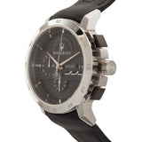 Maserati Ingegno Chronograph Black Dial Black Leather Strap Watch For Men - R8871619004