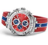 Maurice Lacroix Aikon Beach Volley Vikings Limited Edition Red Dial Red Rubber Strap Watch for Men - AI1018-SS001-530-6