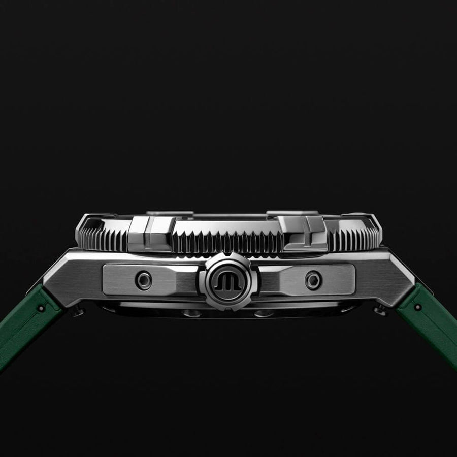 Maurice Lacroix Aikon Venturer Green Dial Green Rubber Strap Watch for Men - AI6057-SSL50-630-5