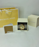 Michael Kors Mini Slim Runway Chronograph Quartz Rose Gold Dial Rose Gold Steel Strap Watch For Women - MK3205