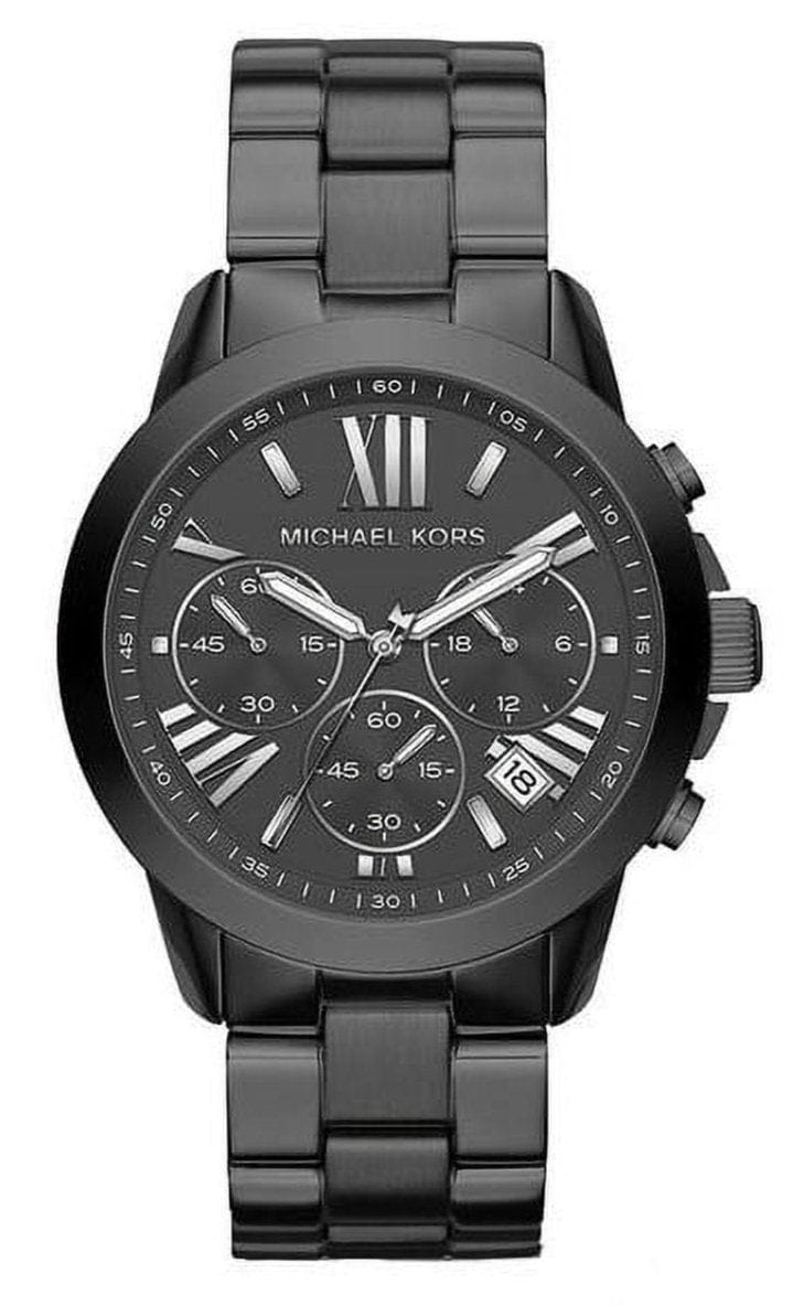Michael Kors Bradshaw Chronograph Black Dial Black Steel 