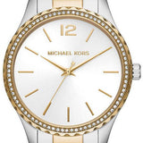 Michael Kors Layton Quartz Silver Dial Two Tone Steel Strap Watch For Women - MK6899