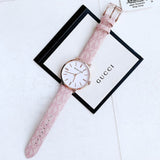 Michael Kors Pyper Quartz Silver Dial Pink Leather Strap Watch for Women - MK2947