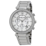 Michael Kors Parker Silver Dial Silver Steel Strap Watch for Women - MK5353