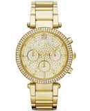 Michael Kors Parker Gold Dial Gold Steel Strap Watch for Women - MK5856