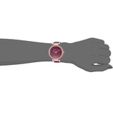 Michael Kors Parker Maroon Dial Two Tone Steel Strap Watch for Women - MK6412