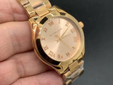 Michael Kors Mini Slim Runway Rose Gold Dial Rose Gold Steel Strap Watch For Women - MK3457