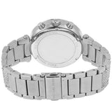 Michael Kors Parker Mother of Pearl Dial Diamonds Silver Steel Strap Watch for Women - MK5572