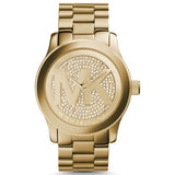 Michael Kors Runway Gold Dial Gold Steel Strap Watch for Women - MK5706