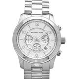 Michael Kors Runway Silver Dial Silver Steel Strap Watch for Men- MK8086