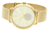 Michael Kors Portia Gold Dial Gold Mesh Bracelet Watch for Women - MK3844