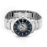 Mido Commander Automatic Gradient Blue Dial Silver Steel Strap Watch For Men - M021.407.11.411.01