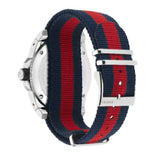 Gucci Dive Black Dial Red & Blue Nylon Strap Watch For Men - YA136210