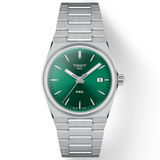 Tissot PRX Quartz Green Dial Steel Silver Steel Strap Watch for Men - T137.410.11.081.00