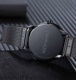 Calvin Klein Minimal Black Dial Black Mesh Bracelet Watch for Women - K3M224X1