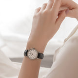 Tissot Everytime Small White Dial Black Leather Strap Watch For Women - T109.210.16.032.00