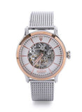 Maserati Epoca Automatic White Dial Silver Mesh Bracelet Watch For Men - R8823118001