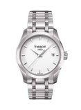 Tissot T Trend Couturier White Dial Silver Steel Strap Watch For Women - T035.210.11.011.00