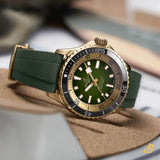 Breitling Superocean Automatic 42 Green Dial Green Rubber Strap Watch for Men - N17375201L1S1