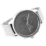 Tommy Hilfiger Chase Quartz Grey Dial Silver Mesh Bracelet Watch For Men - 1791484