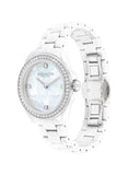 Coach Preston Mother of Pearl Dial White Steel Strap Watch for Women - 14503661