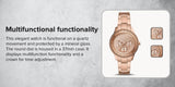 Fossil Stella Sport Multifunction Rose Gold Dial Rose Gold Steel Strap Watch for Women - ES5106