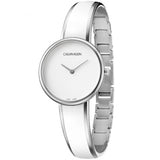 Calvin Klein Seduce White Dial Two Tone Steel Strap Watch for Women - K4E2N116